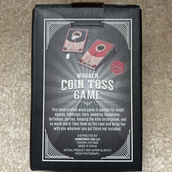 Wooden Coin Toss Game - Picture 2 of 4